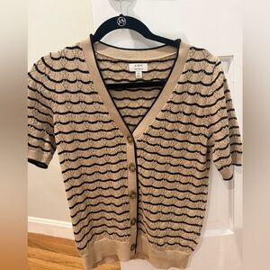 J Crew button up knit top women’s XS